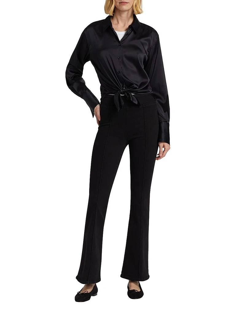 商品FRAME|The Jetset Flare Pintuck Jeans,价格¥639,第2张图片详细描述