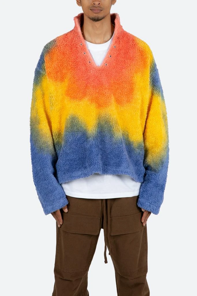 商品MNML|Tie Dye Sherpa Pullover - Multi,价格¥588,第4张图片详细描述