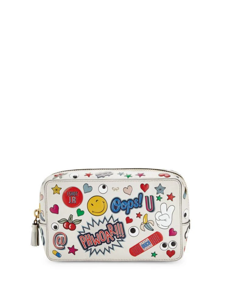 商品Anya Hindmarch|真皮化妆包,价格¥1927,第1张图片