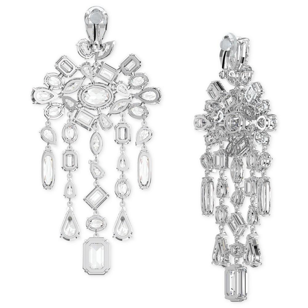 商品Swarovski|Silver-Tone Gema Crystal Chandelier Earrings,价格¥3542,第5张图片详细描述