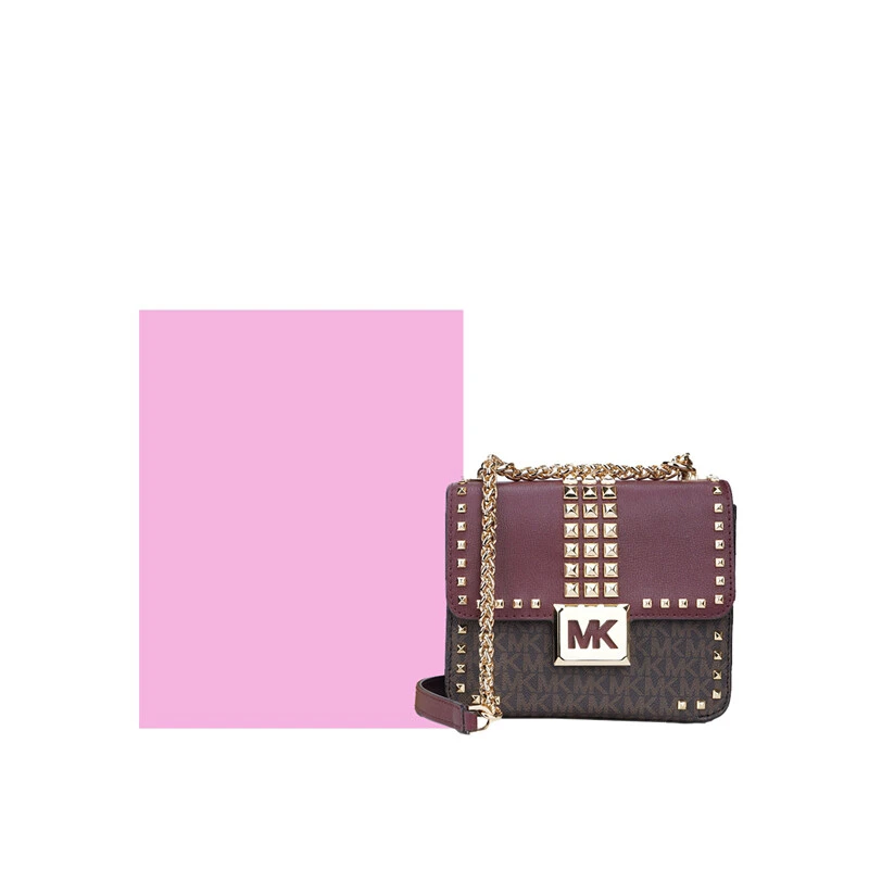 Michael Kors 奥莱款女士PVC配皮单肩斜挎链条包35F1G6SS1B-MERLO 商品