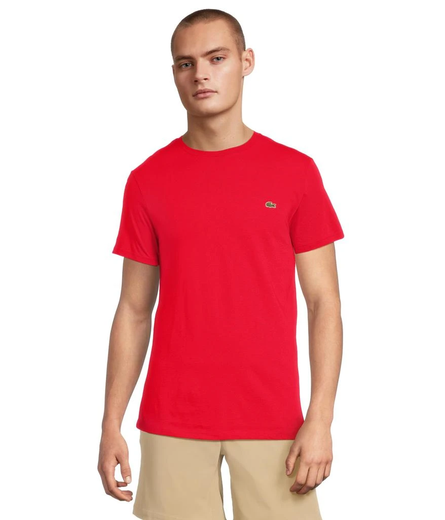 商品Lacoste|Short-Sleeve Pima Jersey Crewneck T-Shirt,价格¥488,第1张图片