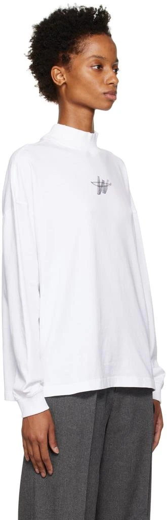 商品We11done|White High Neck Long Sleeve T-Shirt,价格¥545,第2张图片详细描述