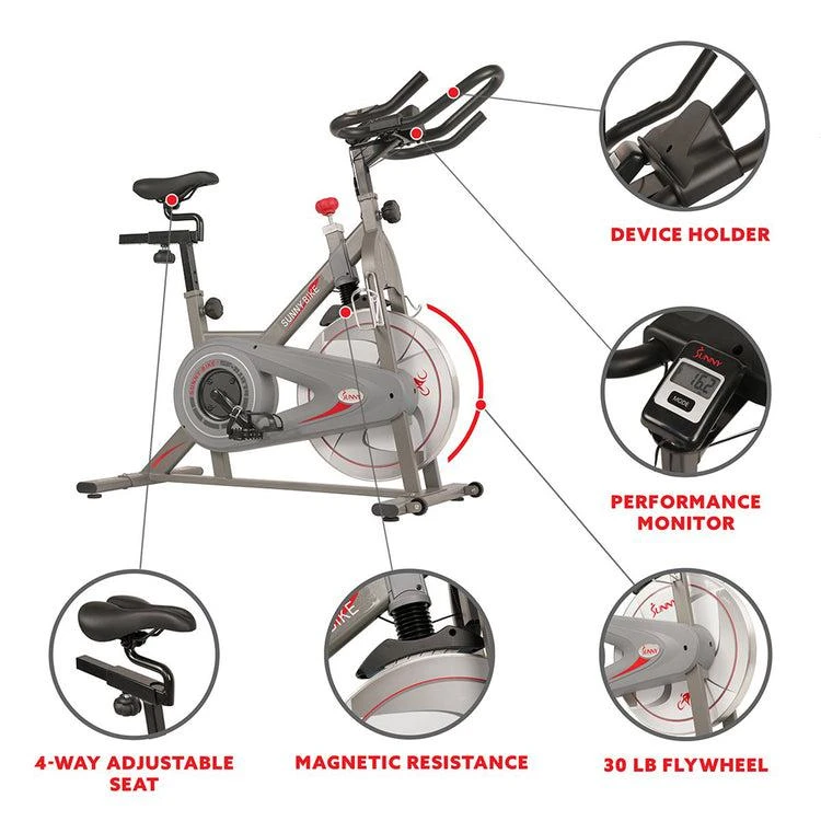 商品Sunny Health & Fitness|Synergy Magnetic Indoor Cycling Bike,价格¥3618,第3张图片详细描述