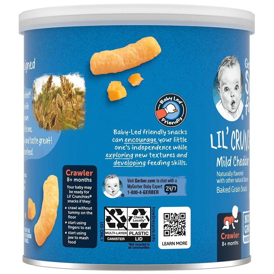 商品Gerber|婴儿3段辅食淡切达乳酪手指泡芙 42g,价格¥36,第3张图片详细描述