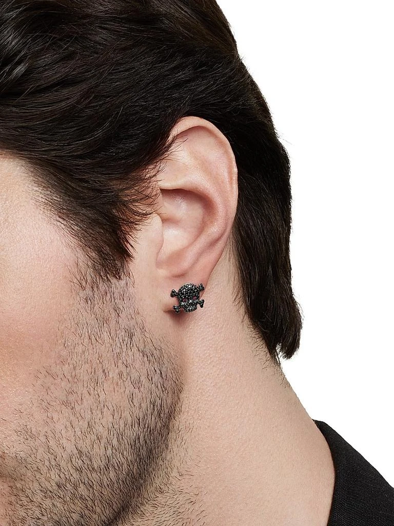 Memento Mori Skull Stud Earring in Sterling Silver 商品