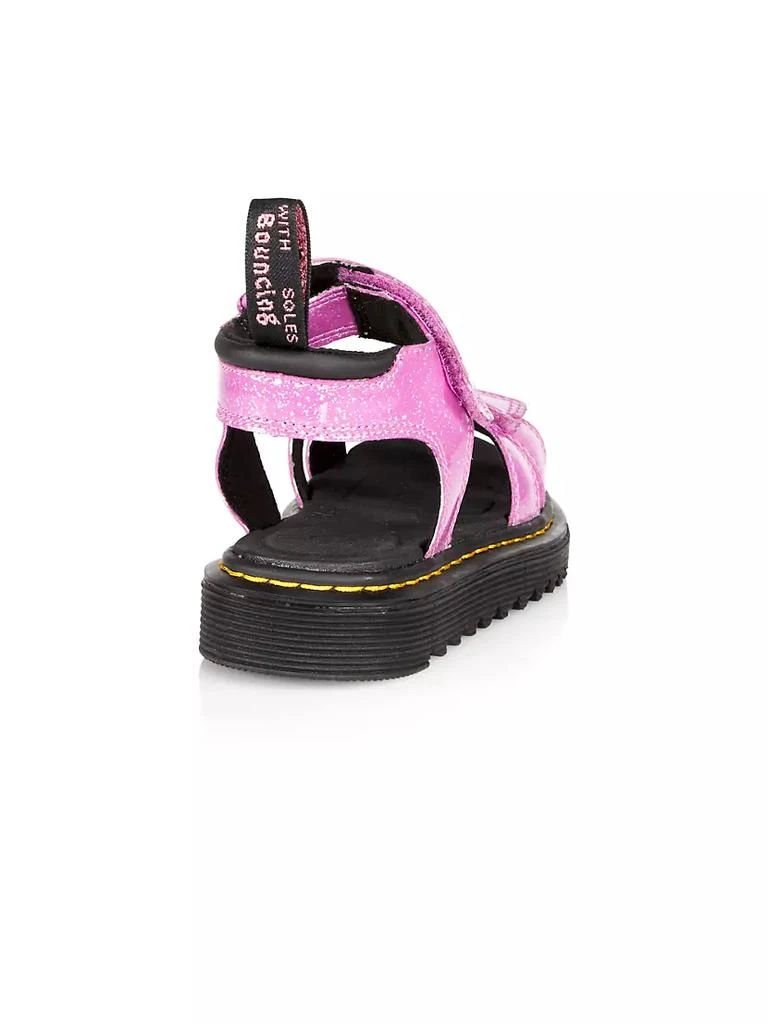 商品Dr. Martens|Little Girl's & Girl's Klaire Cosmic Glitter Sandals,价格¥330,第2张图片详细描述