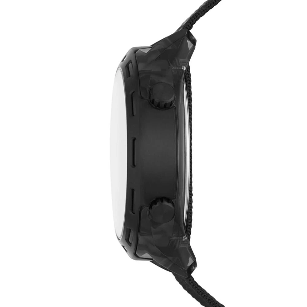 商品Diesel|Men's Digital Crusher Black Nylon Strap Watch 46mm,价格¥625,第3张图片详细描述