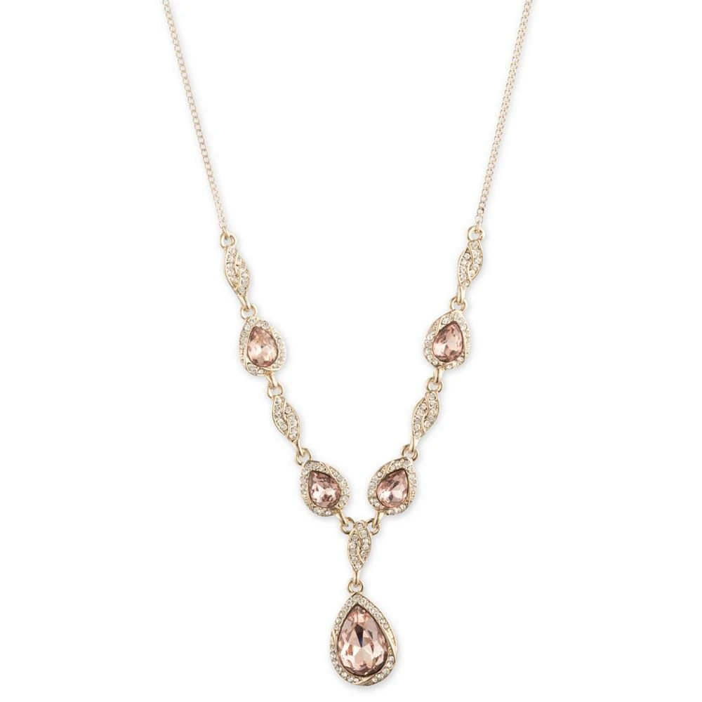 商品Givenchy|Gold-Tone Crystal Pear Y Necklace, 16" + 3" extender,价格¥89,第1张图片