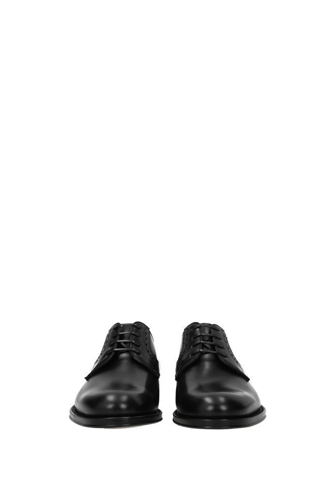 商品Salvatore Ferragamo|Lace up and Monkstrap Leather Black,价格¥2069,第5张图片详细描述