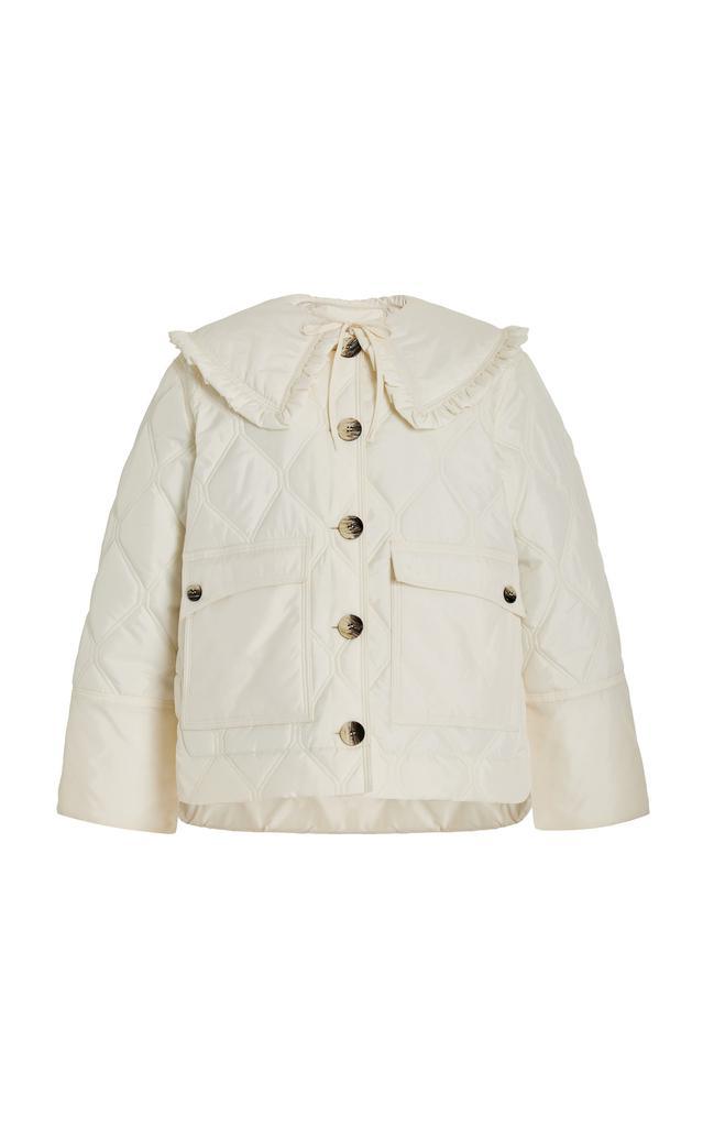 商品Ganni|Ganni - Women's Recycled Ripstop Quilt Jacket - White - FR 38 - Moda Operandi,价格¥1698,第1张图片