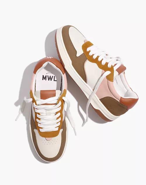 商品Madewell|Court Sneakers in Nubuck and Recycled Leather,价格¥512,第1张图片