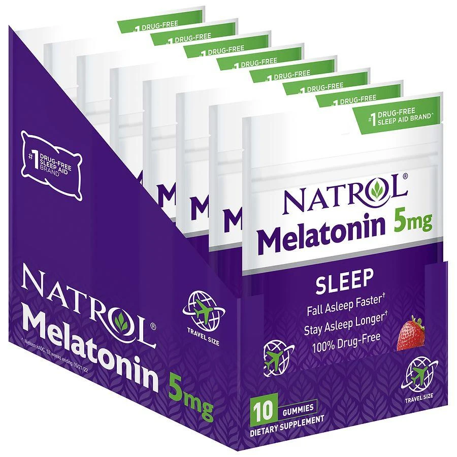 商品Natrol|Melatonin Travel Pouch Strawberry,价格¥33,第3张图片详细描述
