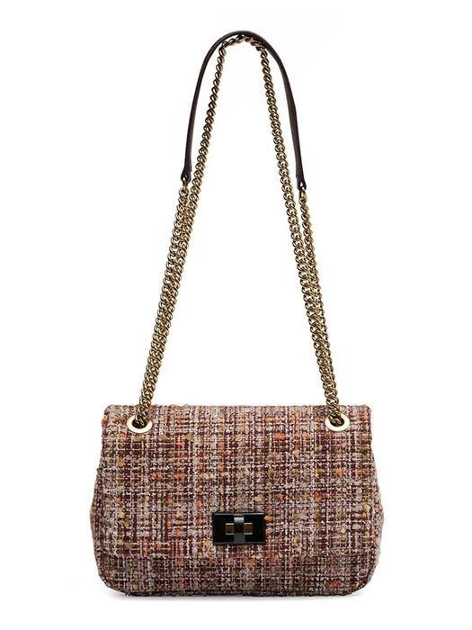 商品DECKE|Tweed Mlb Bag Pink,价格¥1912,第1张图片