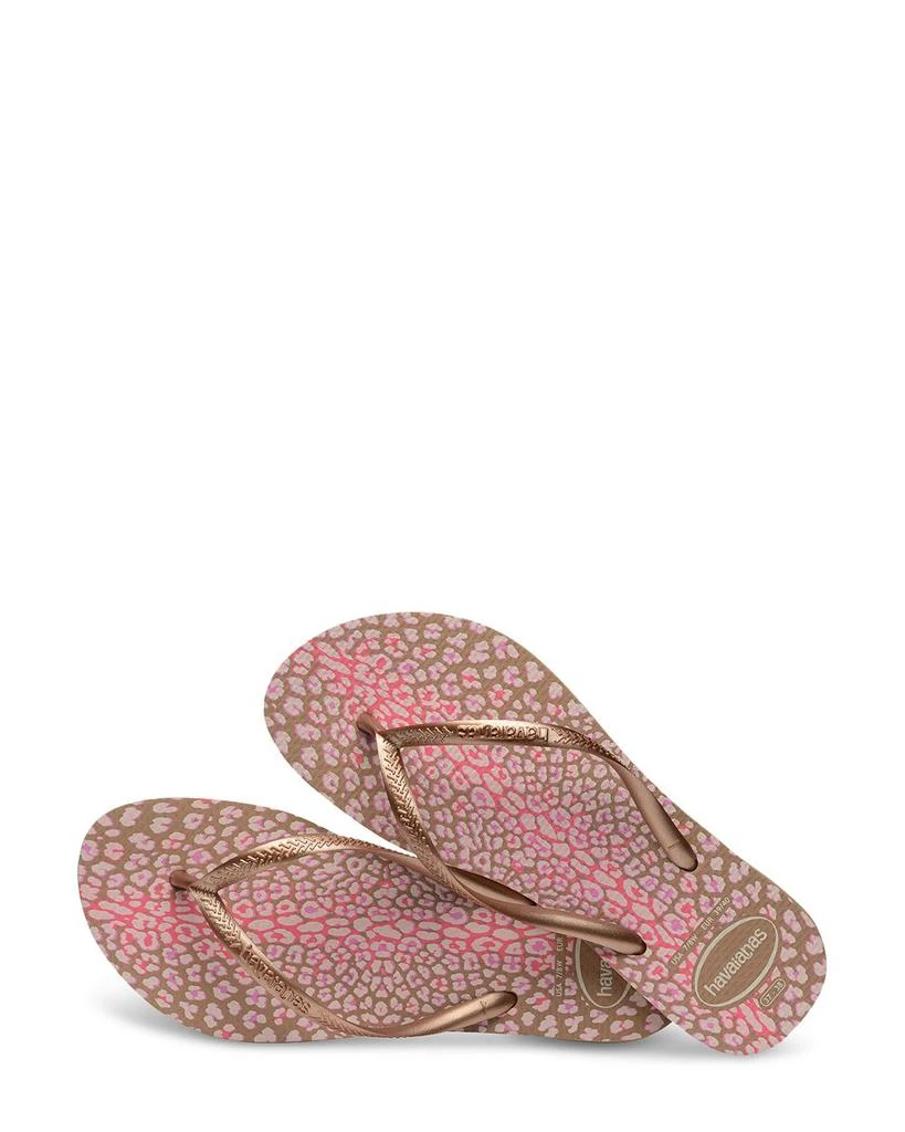 Women's Animal Print Slim Flip-Flops 商品