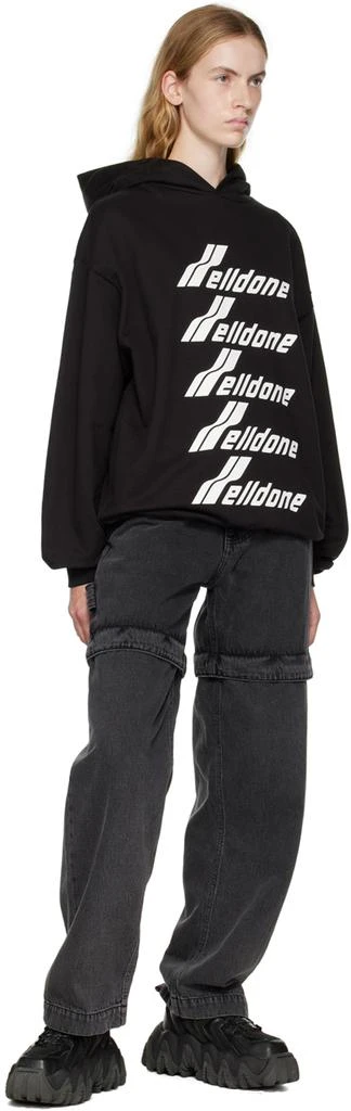 商品We11done|Black Cotton Hoodie,价格¥1460,第4张图片详细描述