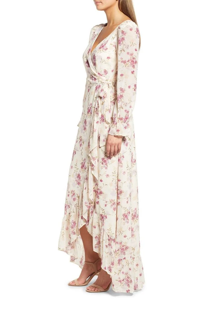 商品Wayf|The Emery Faux Wrap Long Sleeve Floral Maxi Dress,价格¥458,第3张图片详细描述
