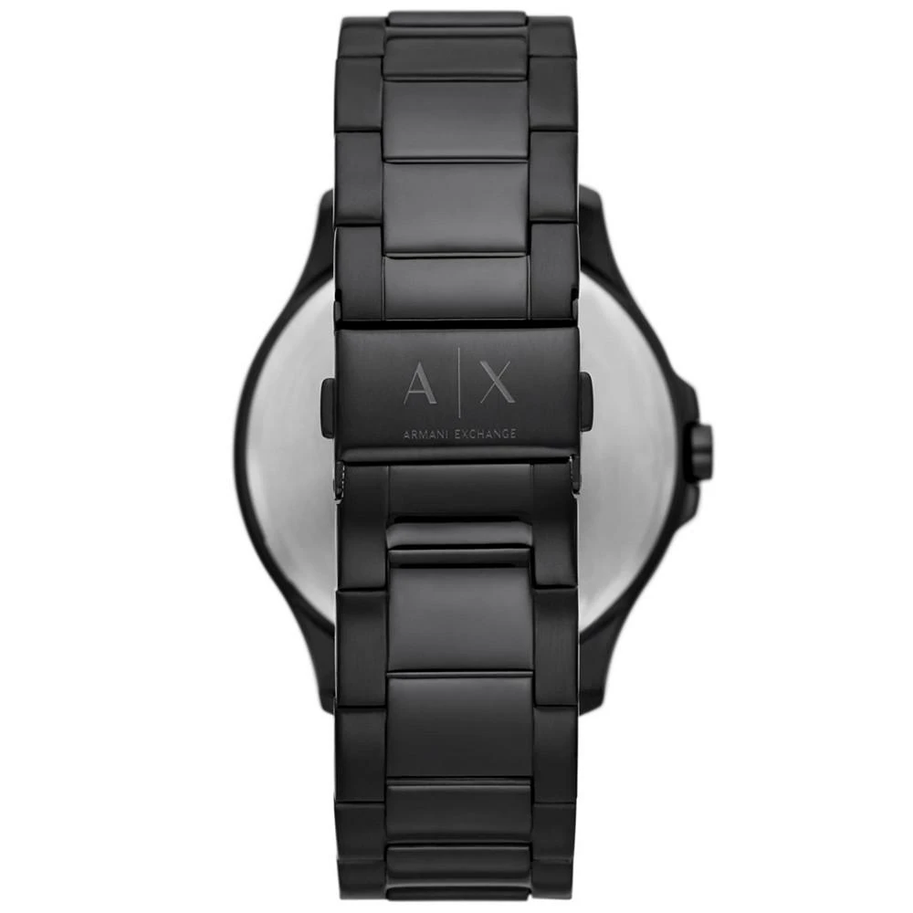 商品Armani Exchange|Men's Black-Tone Stainless Steel Bracelet Watch 46mm Gift Set,价格¥1122,第3张图片详细描述