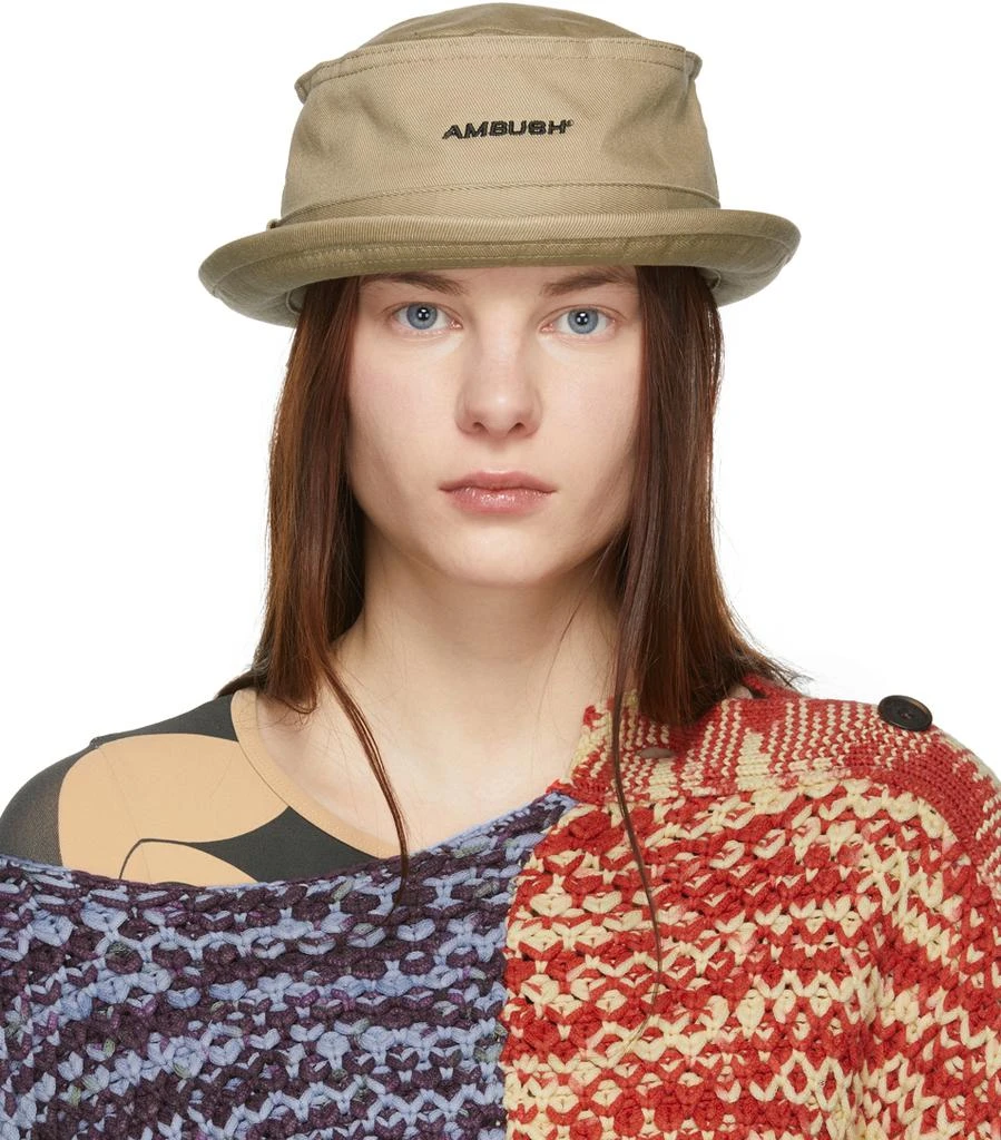 商品Ambush|Beige Waves Bucket 帽子,价格¥1321,第1张图片