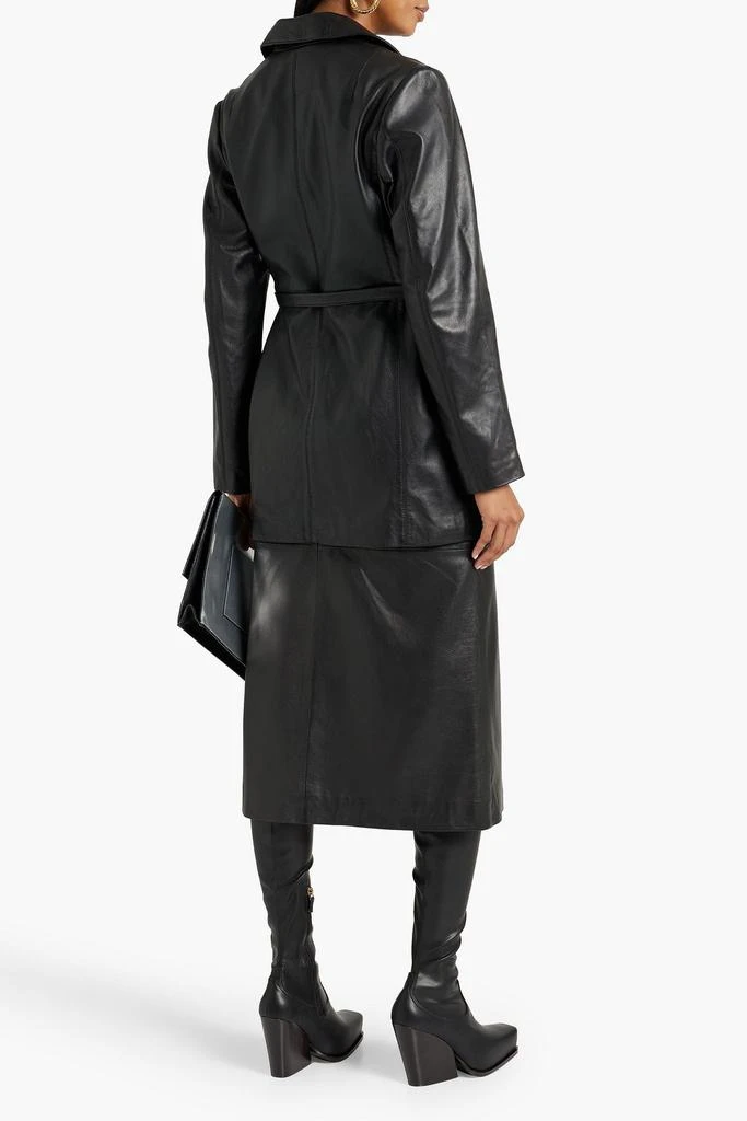 商品Muubaa|Belted leather jacket,价格¥1302,第3张图片详细描述