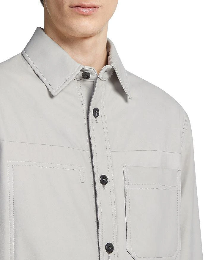 商品Zegna|Nubuck Leather Shirt Jacket,价格¥51307,第4张图片详细描述
