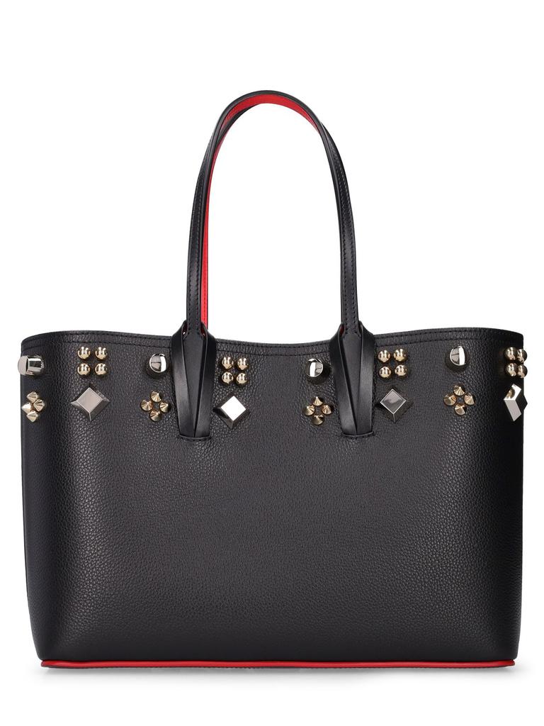 Small Cabata Spiked Leather Tote Bag商品第4张图片规格展示