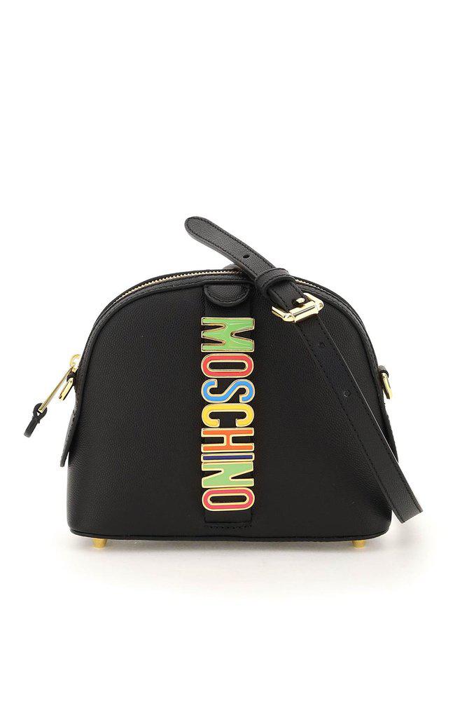 Moschino Logo Plaque Zip-Up Crossbody Bag商品第1张图片规格展示