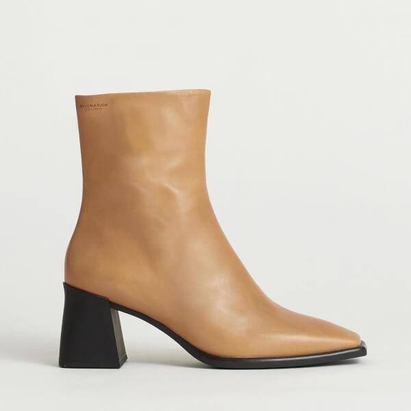 商品Vagabond|Vagabond Women's Hedda Leather Heeled Boots - Harvest,价格¥697,第3张图片详细描述