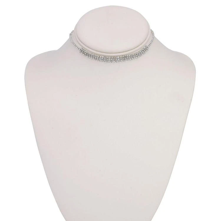 商品INC International|Silver-Tone Crystal Cluster Choker Necklace, Created for Macy's,价格¥79,第3张图片详细描述