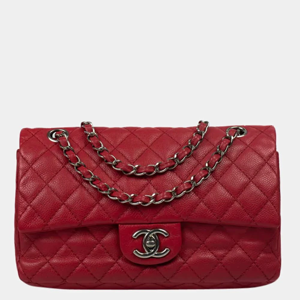 商品[二手商品] Chanel|CHANEL Classique Caviar Shoulder bag in Red Leather,价格¥27627,第1张图片