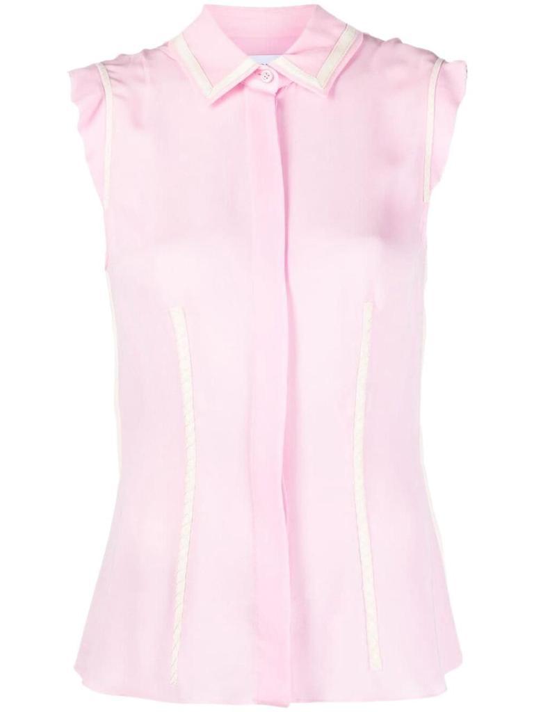 商品Moschino|Moschino Women's Pink Other Materials T-Shirt,价格¥5552,第1张图片
