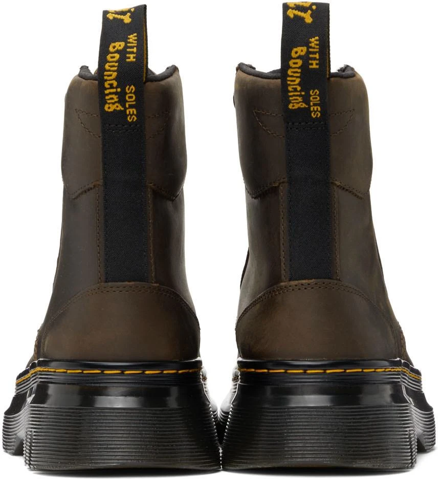 商品Dr. Martens|Brown Tarik Crazy Horse Boots,价格¥707,第4张图片详细描述