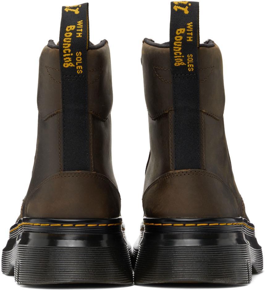 商品Dr. Martens|Brown Tarik Crazy Horse Boots,价格¥873,第6张图片详细描述