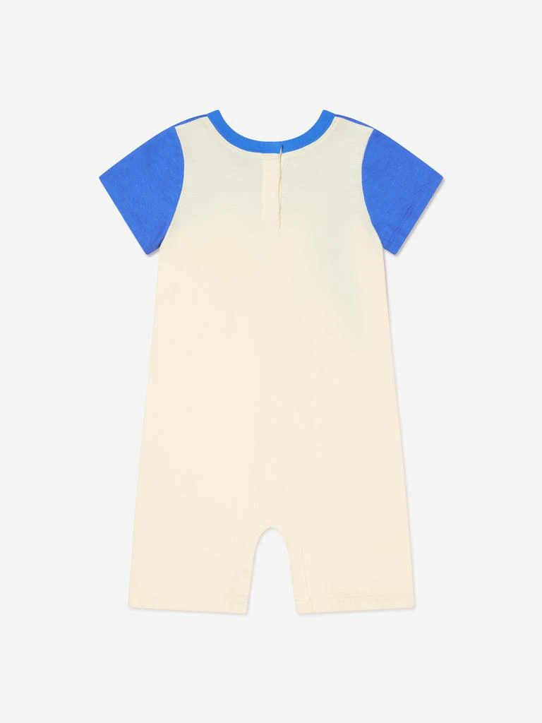 商品Gucci|Gucci Baby Boys Logo Romper in Blue,价格¥1452,第2张图片详细描述