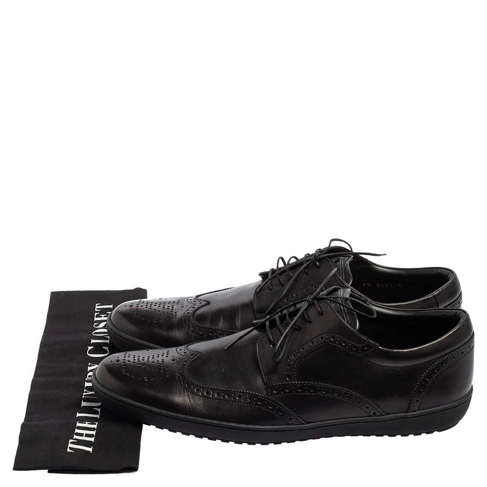 Louis Vuitton Black Brogue Leather Lace Up Oxfords Size 43 商品