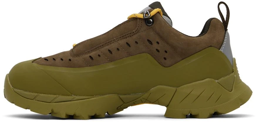 商品ROA|Brown & Khaki Katharina Laser Cut Sneakers,价格¥1045,第3张图片详细描述