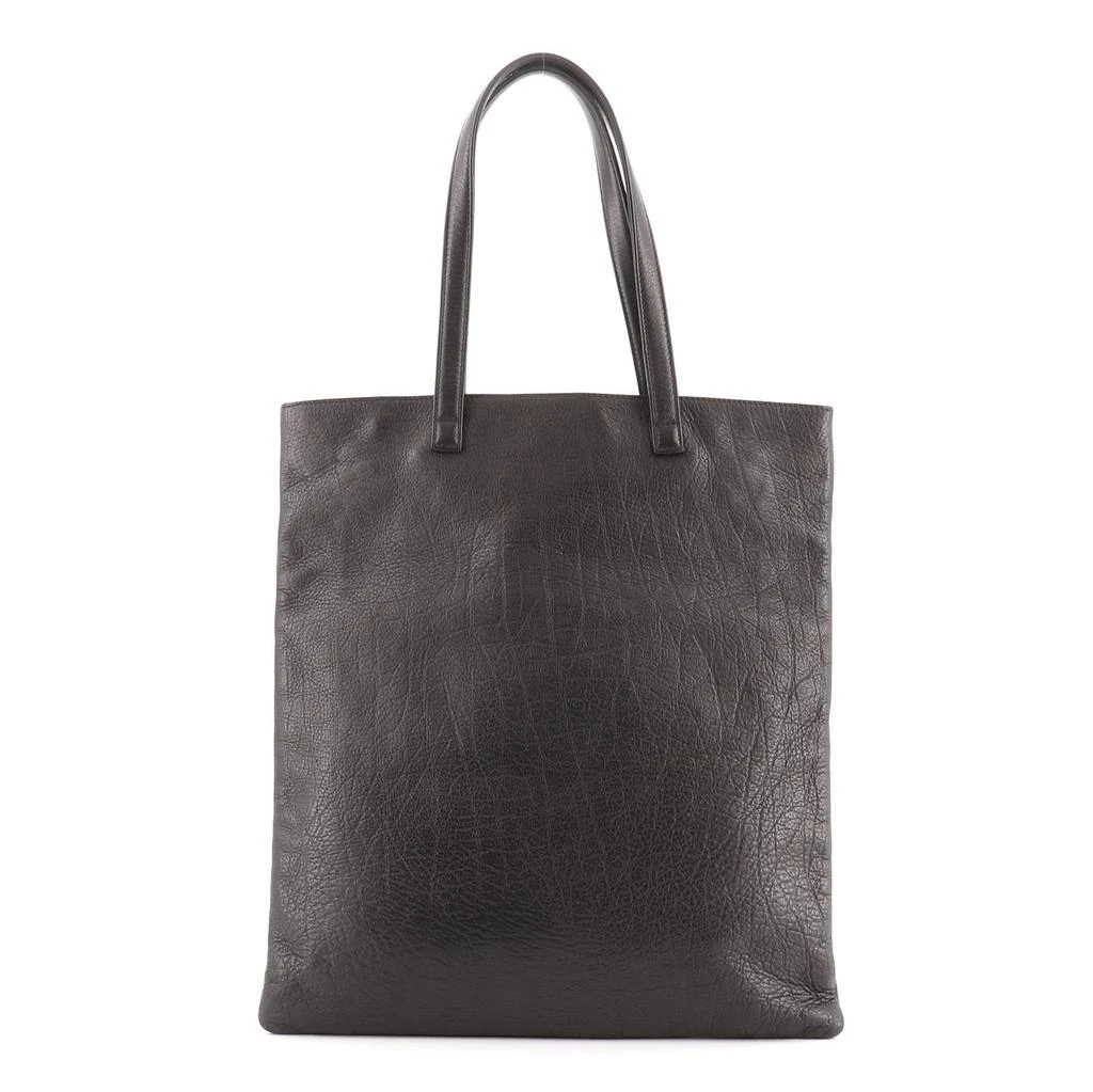 商品[二手商品] BVLGARI|Bvlgari Flat Tote Embosssed Leather Tall Black,价格¥4732,第2张图片详细描述