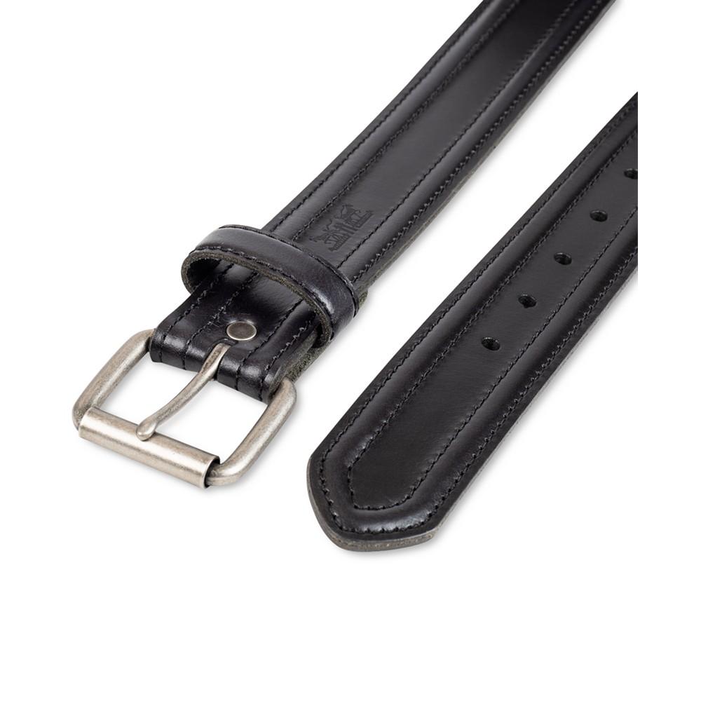 Men's Trapunto Detail Leather Workwear Belt商品第4张图片规格展示