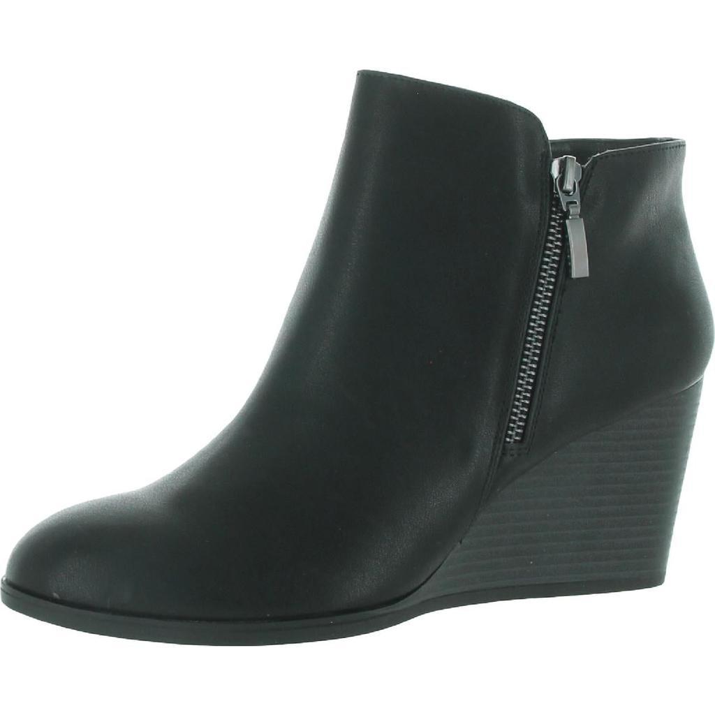 商品Style & Co|Style & Co. Womens Wynonaa Faux Leather Heel Booties,价格¥149,第1张图片
