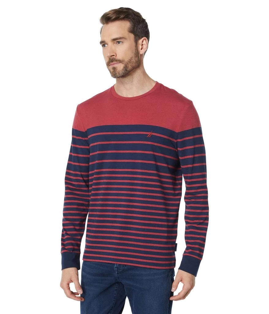 商品Nautica|Navtech Striped Long Sleeve T-Shirt,价格¥228,第1张图片