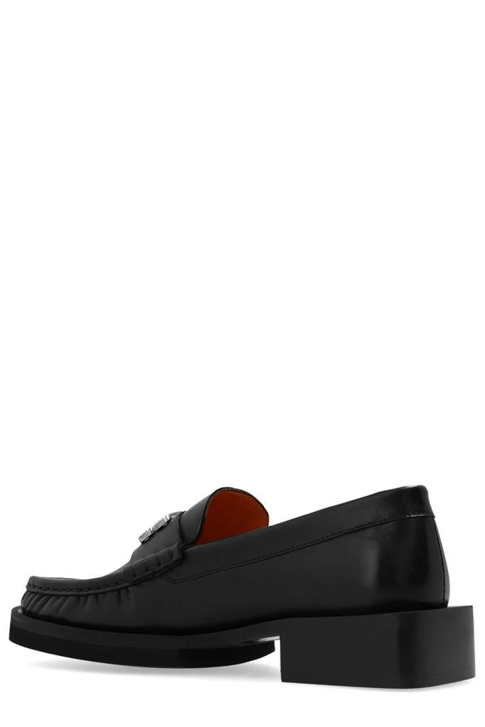 商品Ganni|Ganni Logo Plaque Slip-On Loafers,价格¥2900,第3张图片详细描述