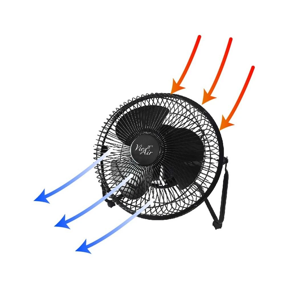 商品VieAir|Vie Air 8" High Velocity Metal Desk and Floor Fan,价格¥314,第4张图片详细描述