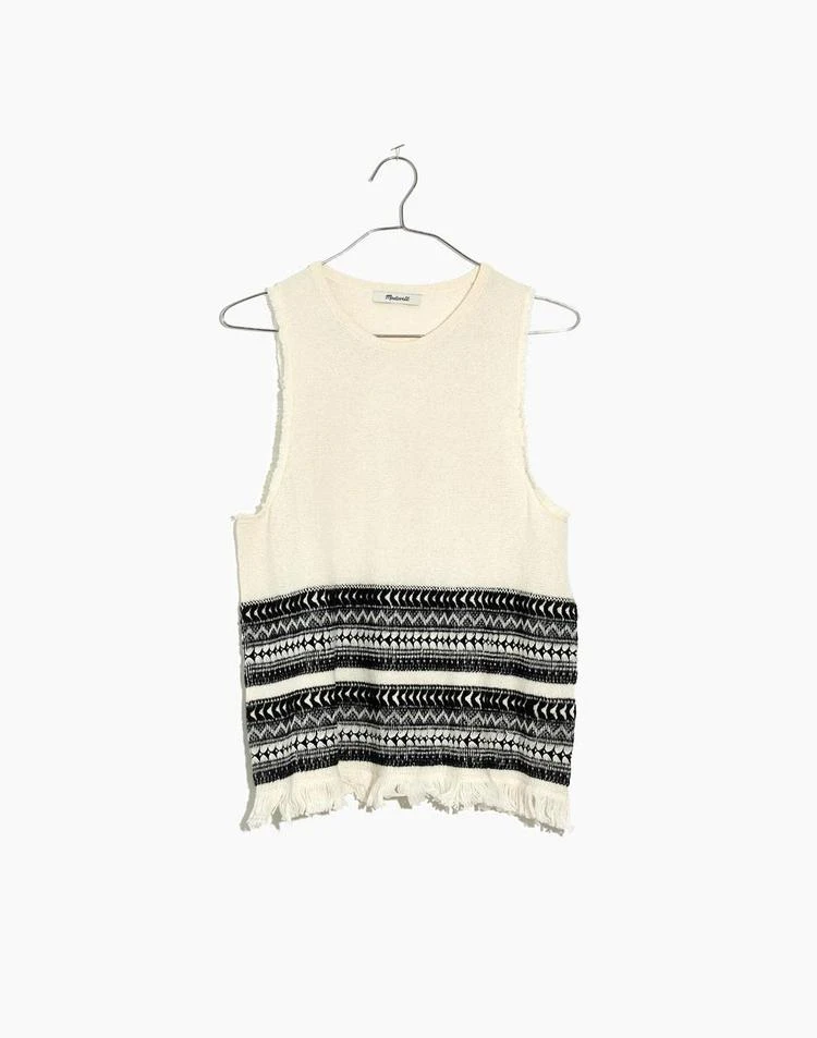 商品Madewell|Villagrove Sweater Tank in Bright Ivory,价格¥396,第4张图片详细描述