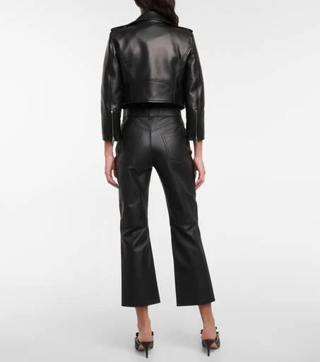 商品RED Valentino|高腰九分皮裤,价格¥5763,第3张图片详细描述