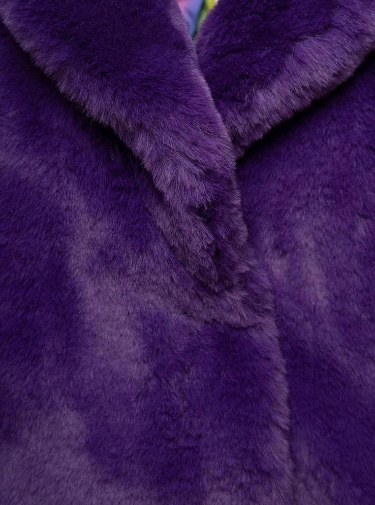 商品Apparis|'Fiona' Purple Cropped Faux Fur Jacket Woman Apparis,价格¥2531,第3张图片详细描述