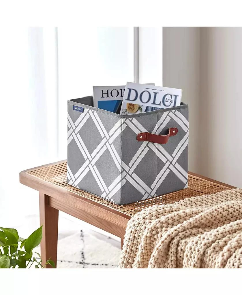 商品Nautica|Folded Storage Cube Box Weave,价格¥245,第4张图片详细描述