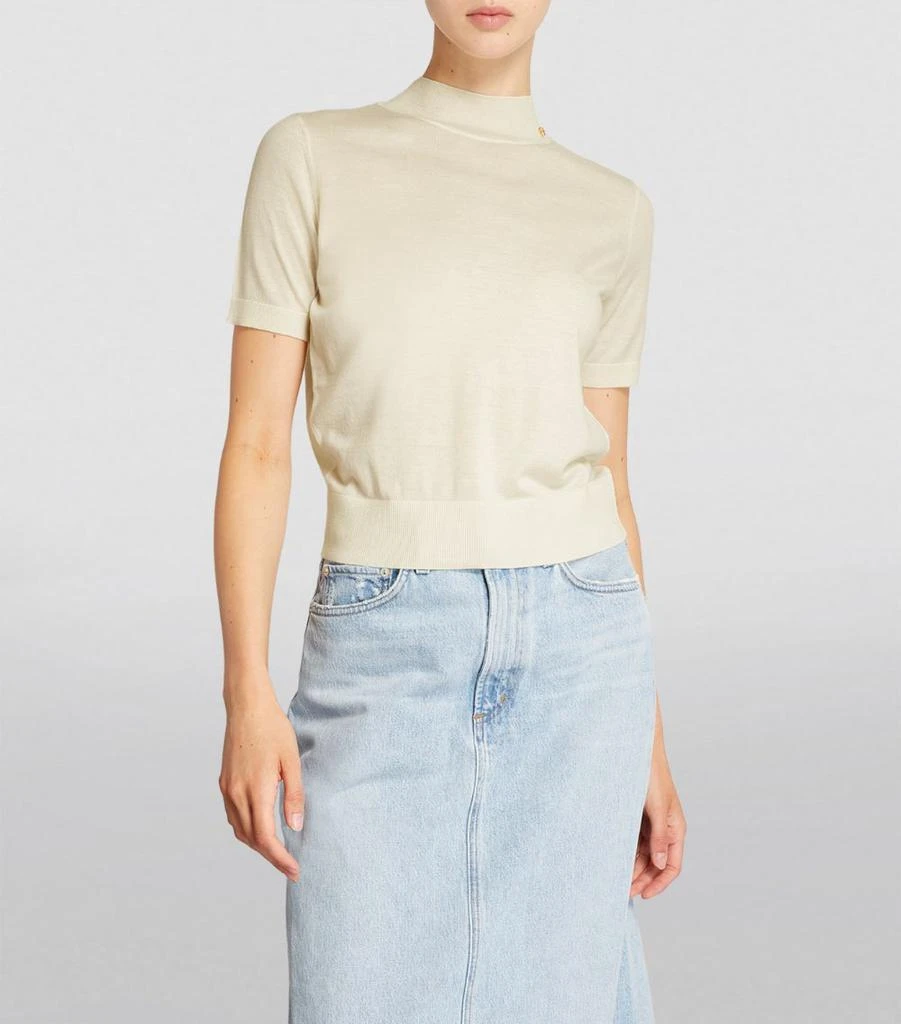 商品ANINE BING|Short-Sleeve Monique Sweater,价格¥2229,第3张图片详细描述