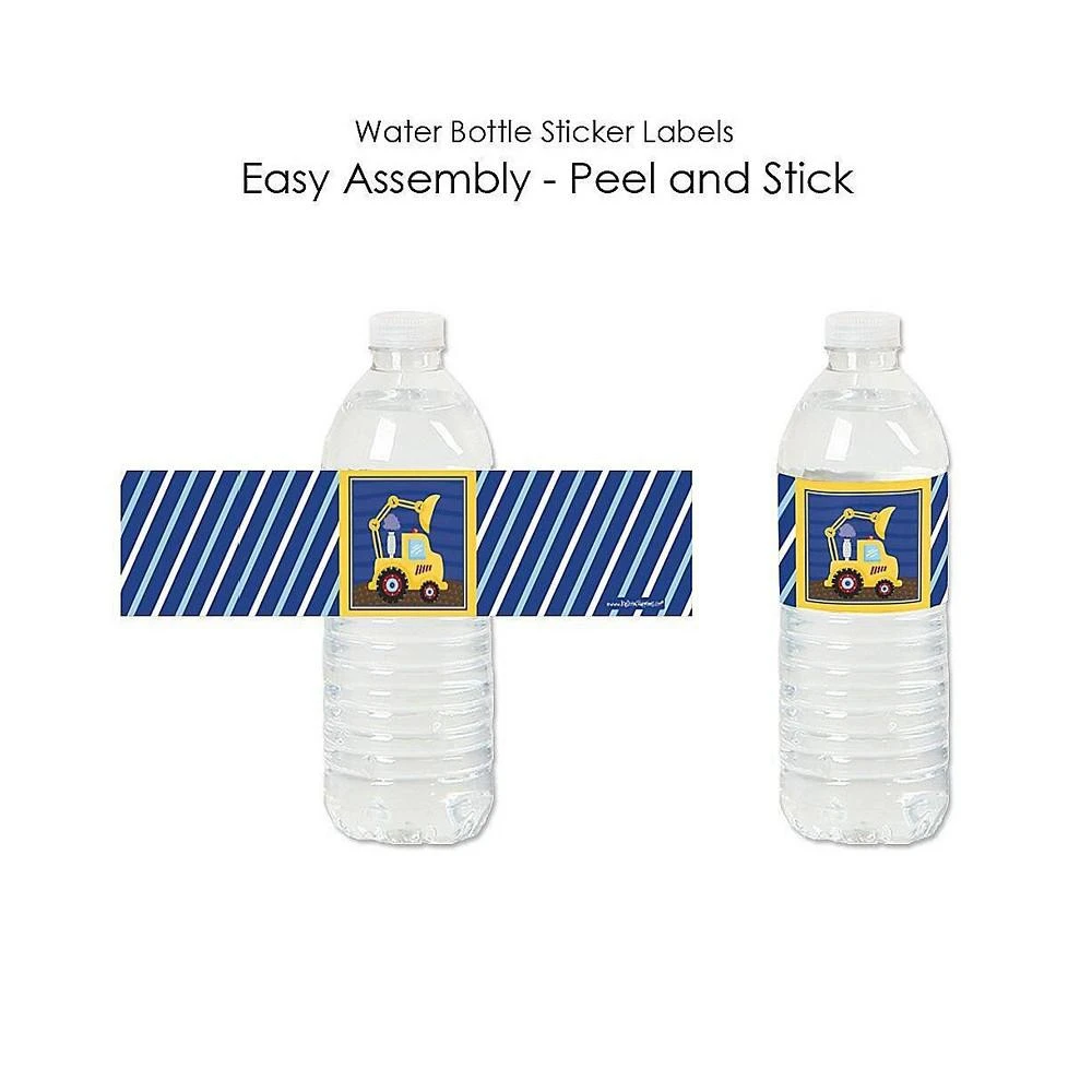 商品Big Dot of Happiness|Construction Truck - Baby Shower or Birthday Water Bottle Sticker Labels - 20 Ct,价格¥105,第2张图片详细描述