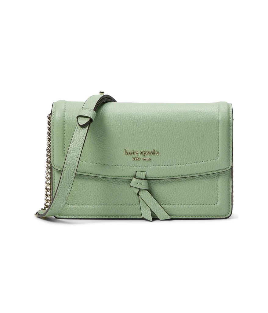 商品Kate Spade|Knott Pebbled Leather Flap Crossbody,价格¥1484,第1张图片