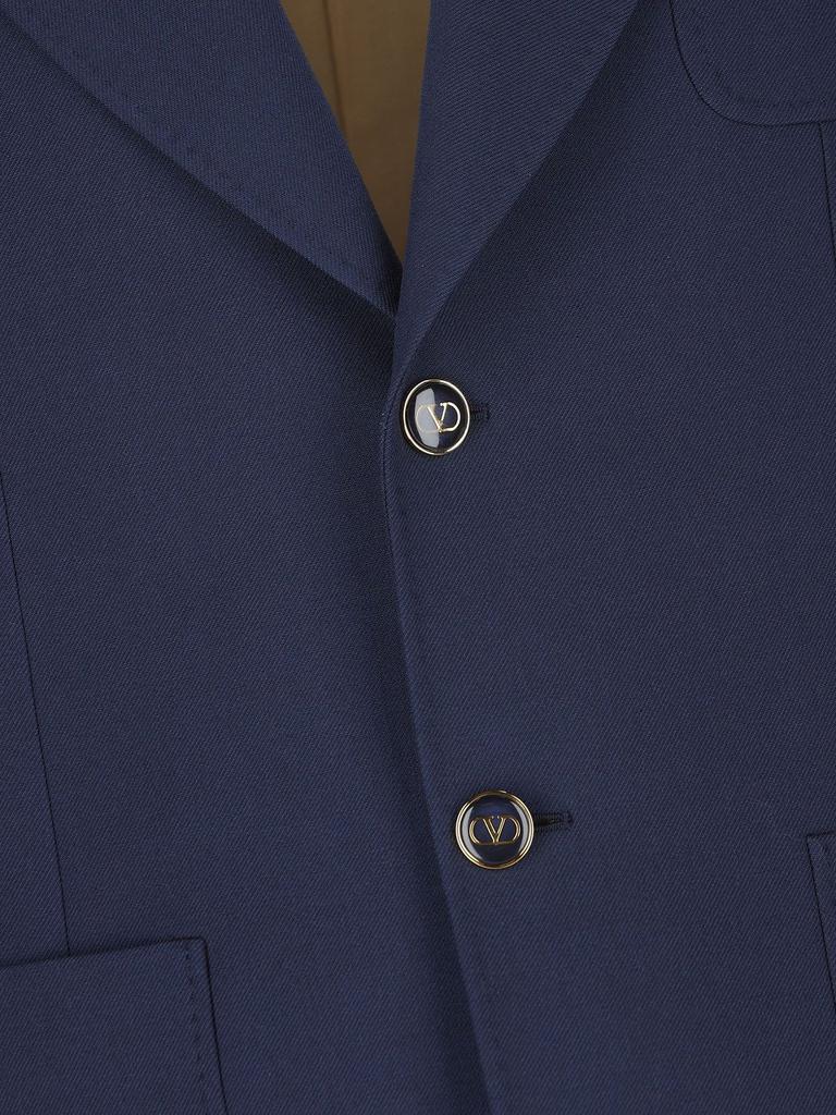 VALENTINO Shell Button Linen Jacket 貝ボタン Coats and Blazers | Valentino